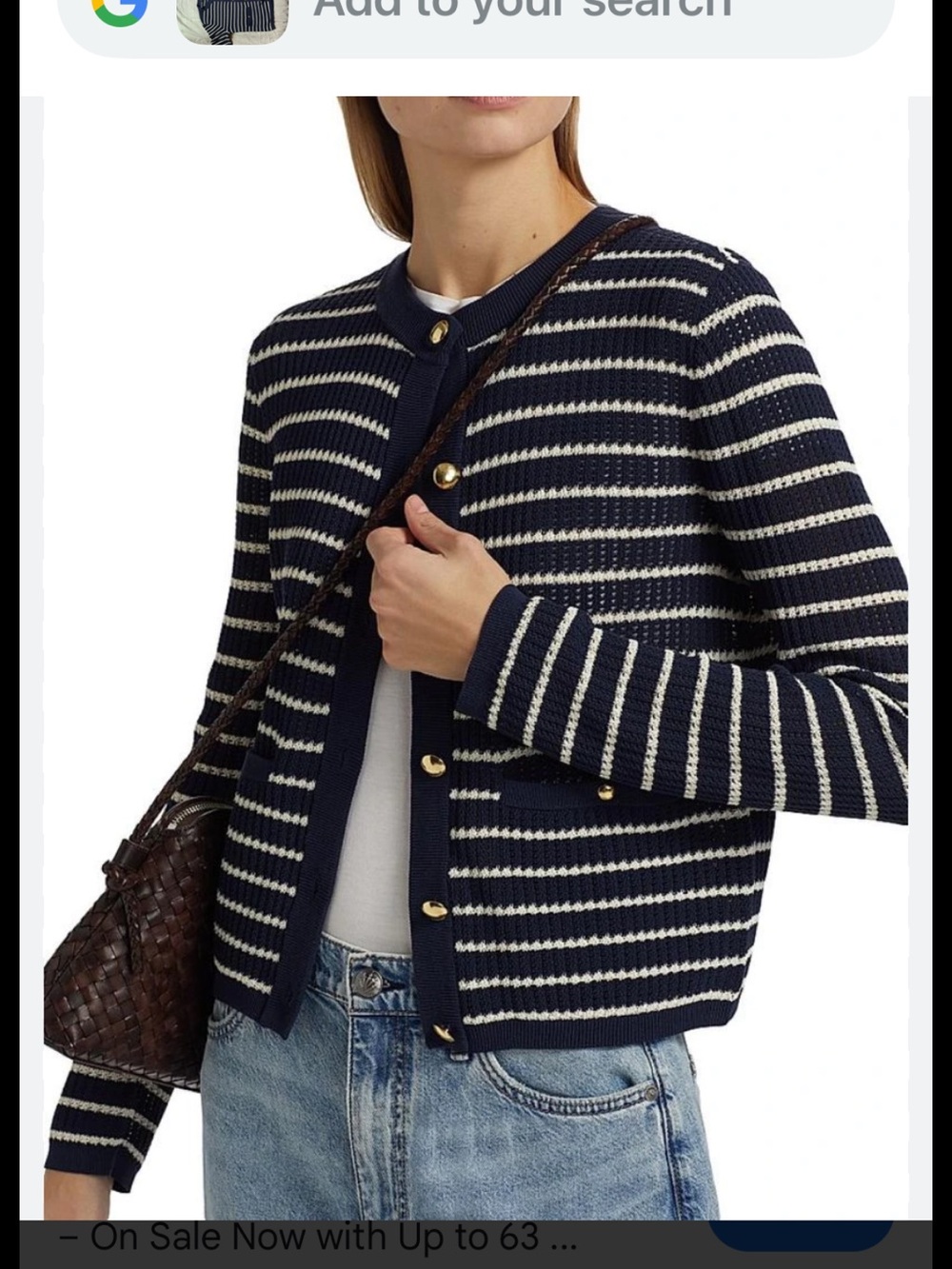 rag and bone navy and white cardigan Small (runs large)
